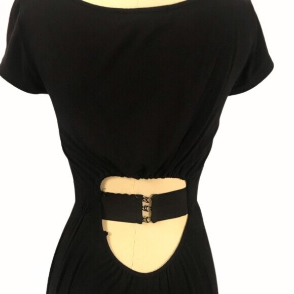 Rare Black Maxi Dress by Argentinian Designer Paula Cahen D’anvers Cut Out Back - Picture 5 of 7